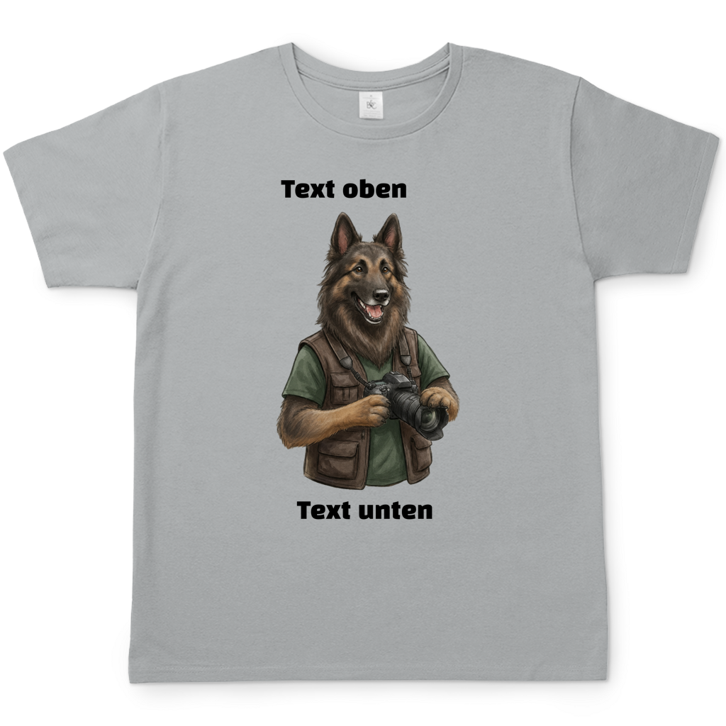 Hundemotiv T-Shirt mit eigenem Bild und Text