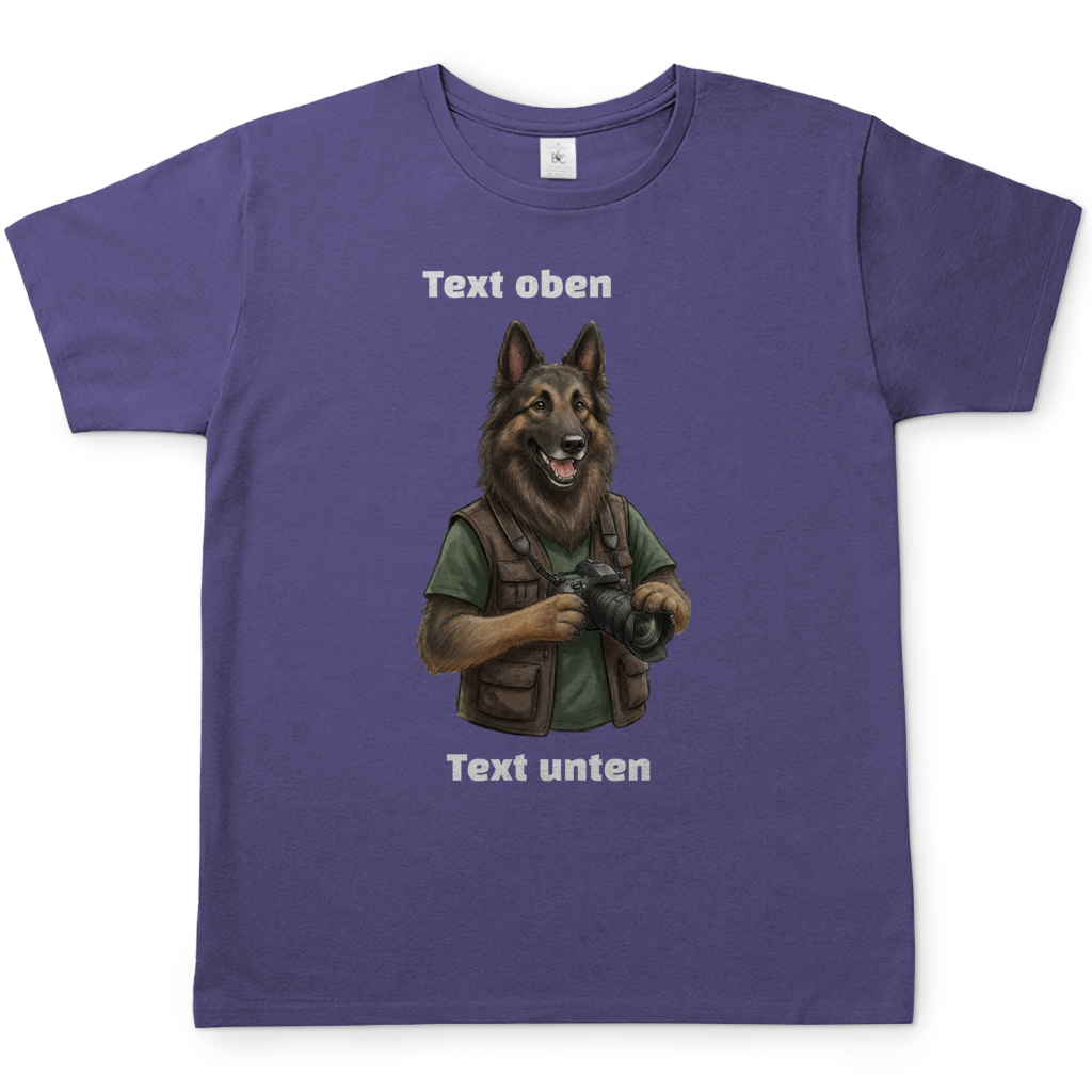 Hundemotiv T-Shirt mit eigenem Bild und Text