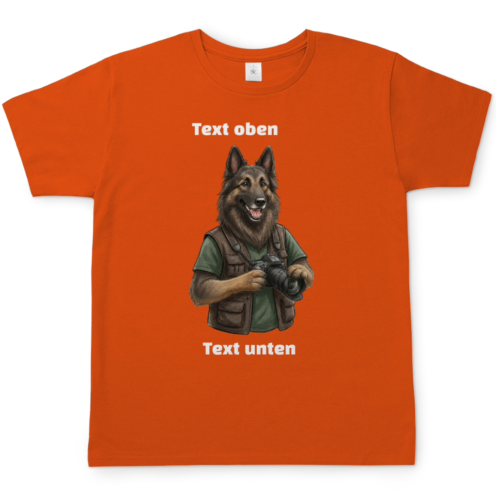 Hundemotiv T-Shirt mit eigenem Bild und Text