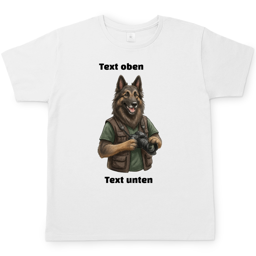 Hundemotiv T-Shirt mit eigenem Bild und Text