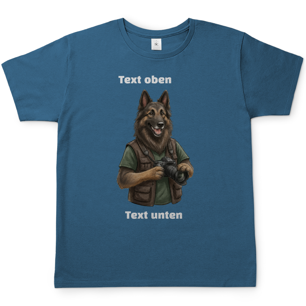 Hundemotiv T-Shirt mit eigenem Bild und Text