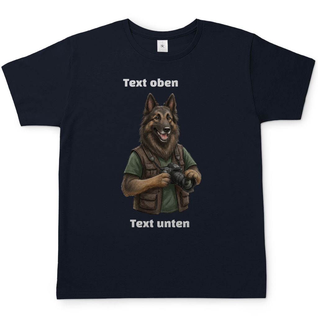 Hundemotiv T-Shirt mit eigenem Bild und Text