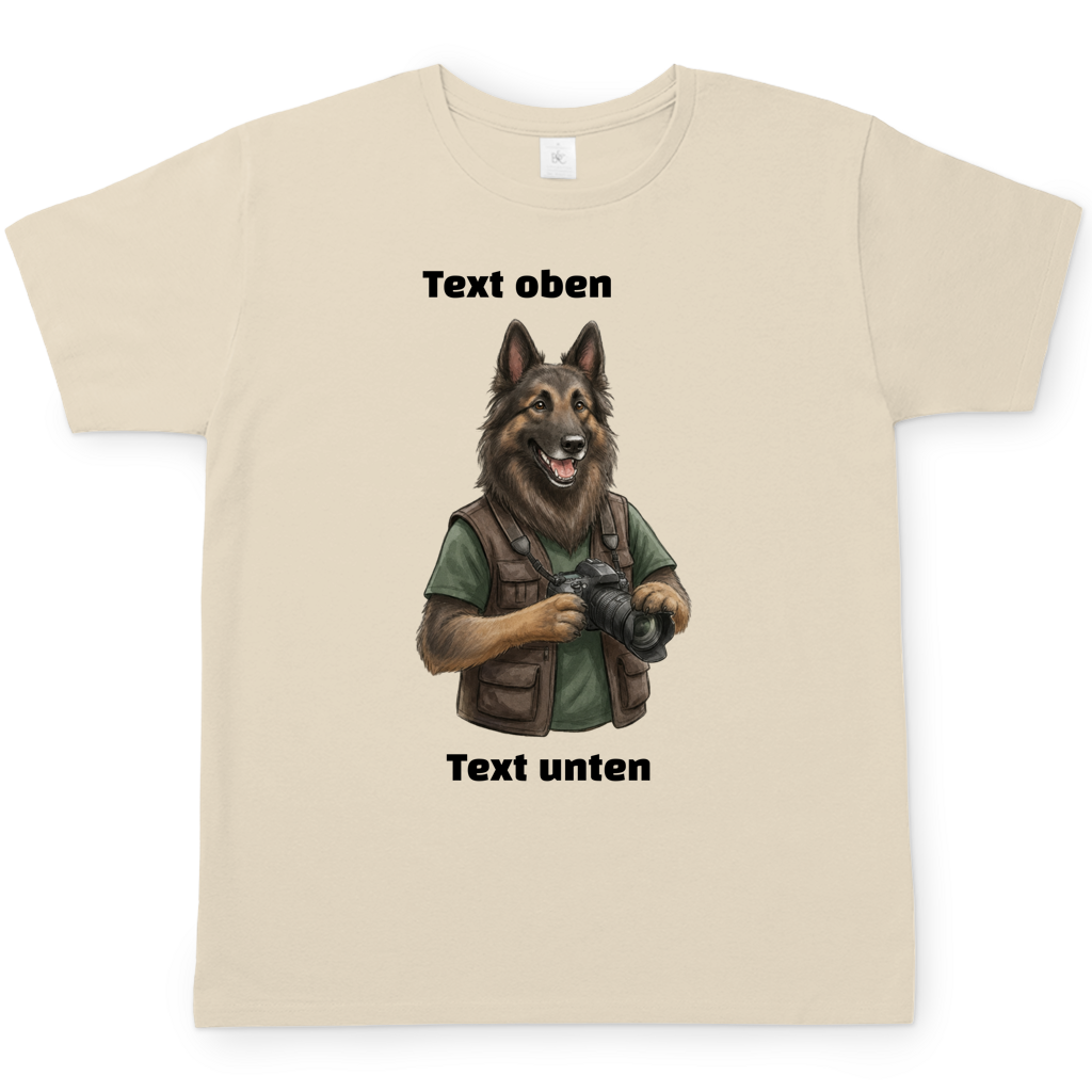Hundemotiv T-Shirt mit eigenem Bild und Text