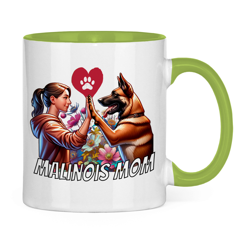 Malinois Mom Tasse zweifarbig