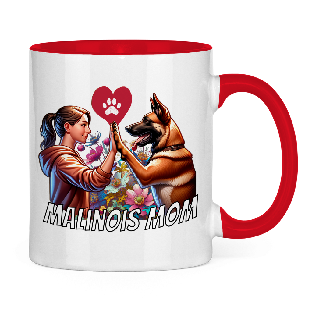 Malinois Mom Tasse zweifarbig