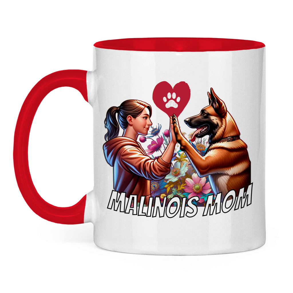 Malinois Mom Tasse zweifarbig
