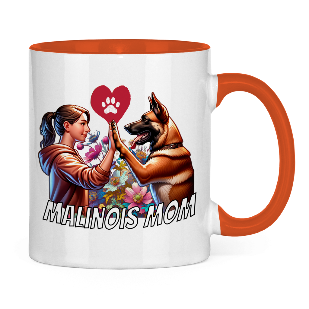 Malinois Mom Tasse zweifarbig