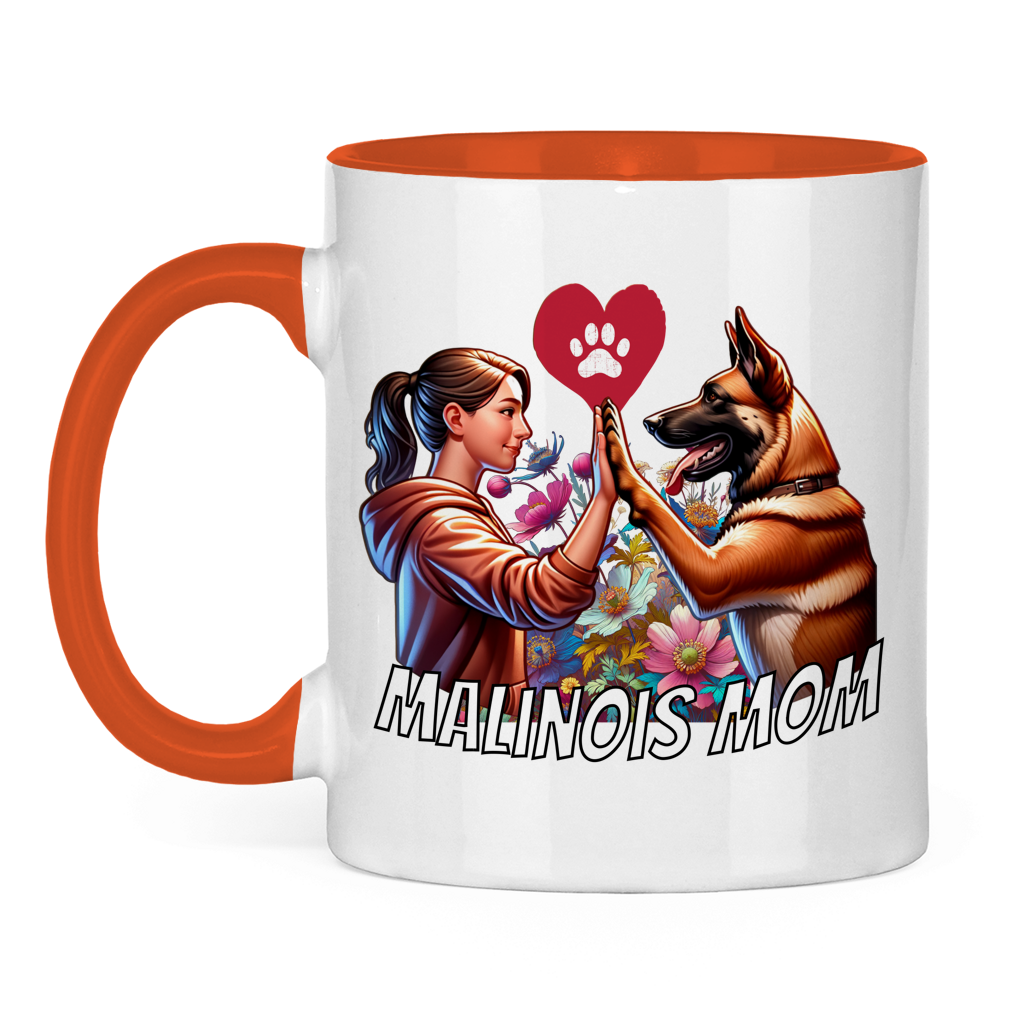 Malinois Mom Tasse zweifarbig