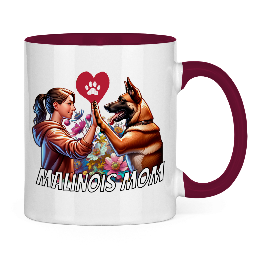 Malinois Mom Tasse zweifarbig