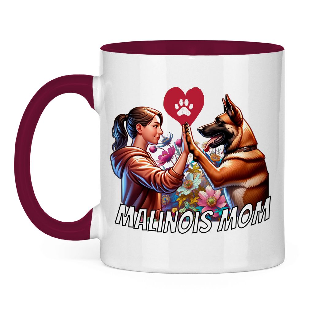 Malinois Mom Tasse zweifarbig