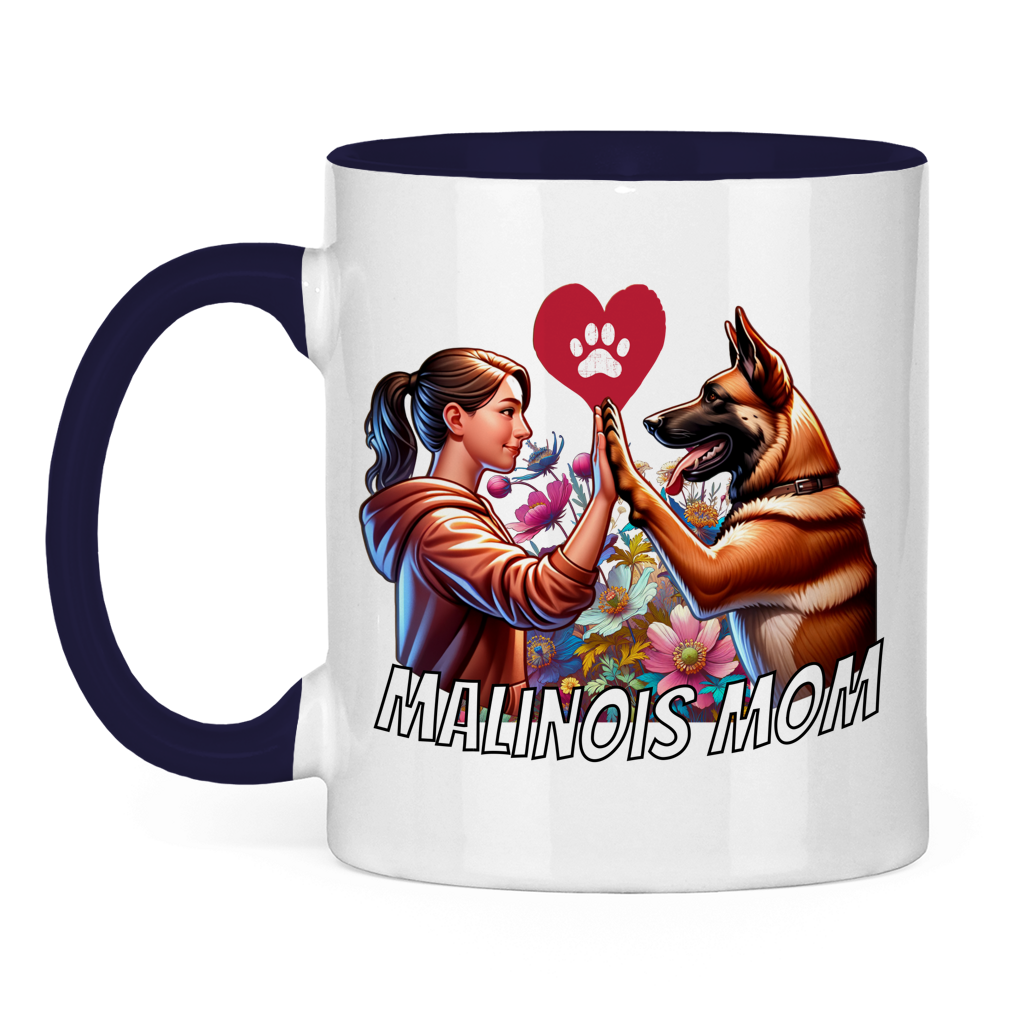 Malinois Mom Tasse zweifarbig