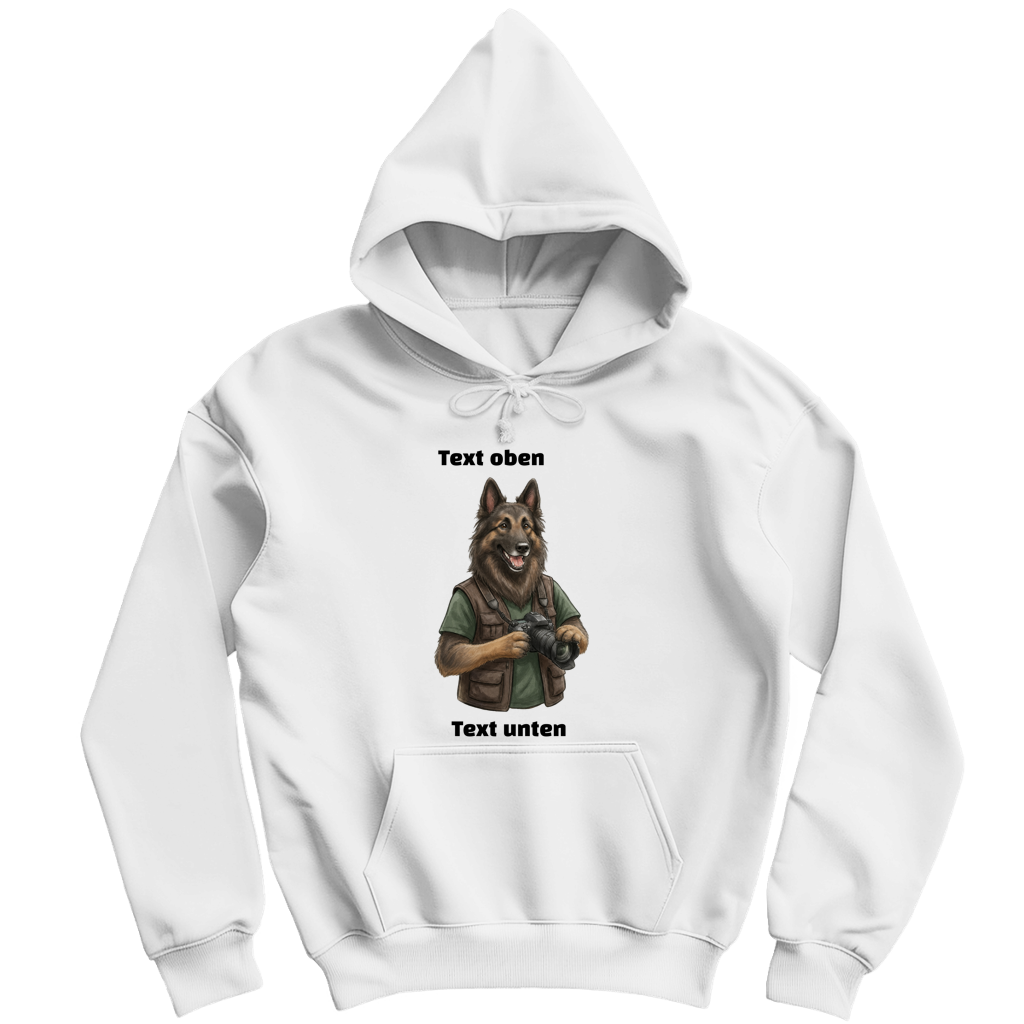 Hoodie Eigenes Hundefoto und Text