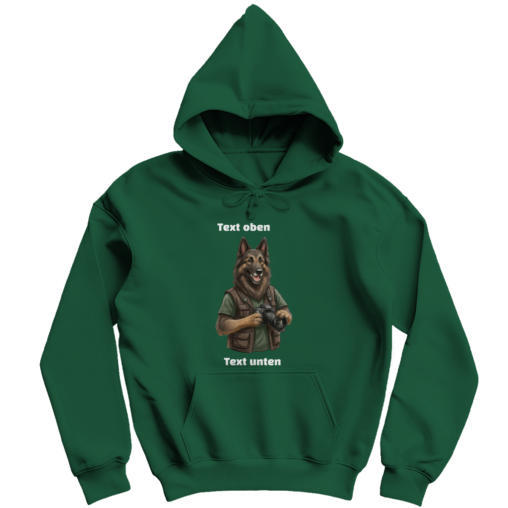 Hoodie Eigenes Hundefoto und Text