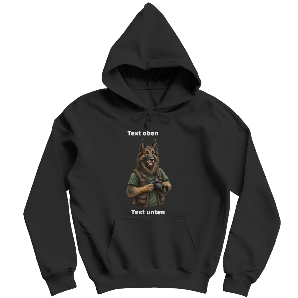 Hoodie Eigenes Hundefoto und Text