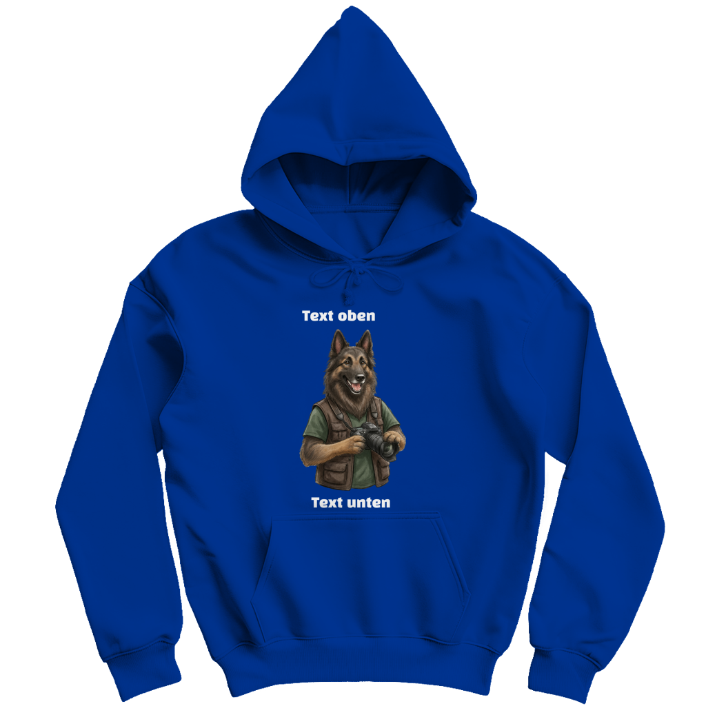 Hoodie Eigenes Hundefoto und Text