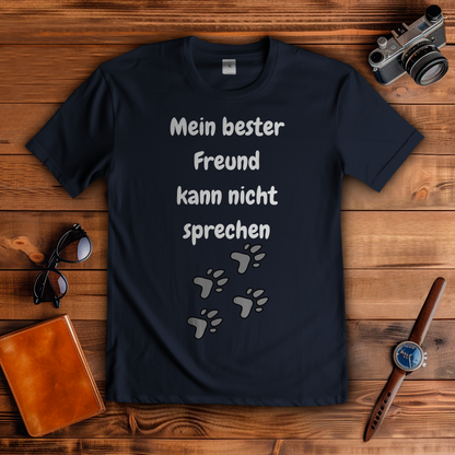 Herren T-Shirt Mein bester Freund kann nicht sprechen