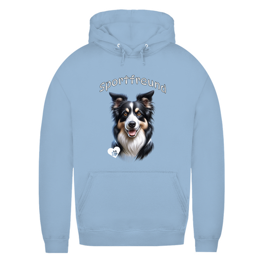Damen Hoodie Border Collie Sportfreund