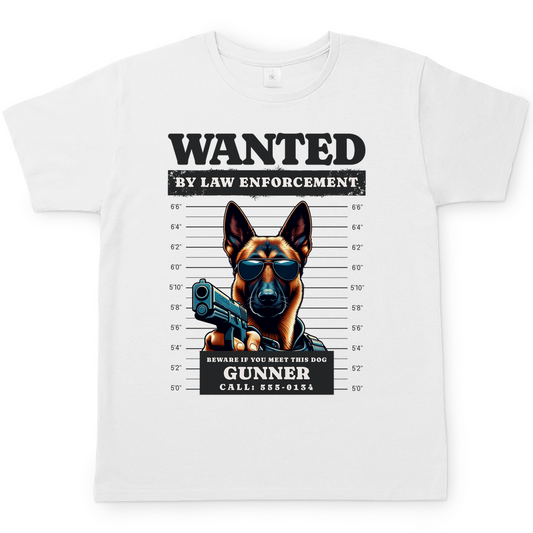 Unise T-Shirt Wanted Malinois