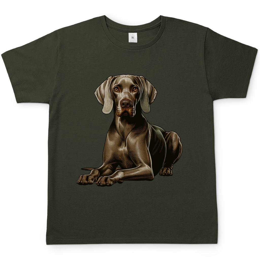 Liegender Weimaraner Herren T-Shirt