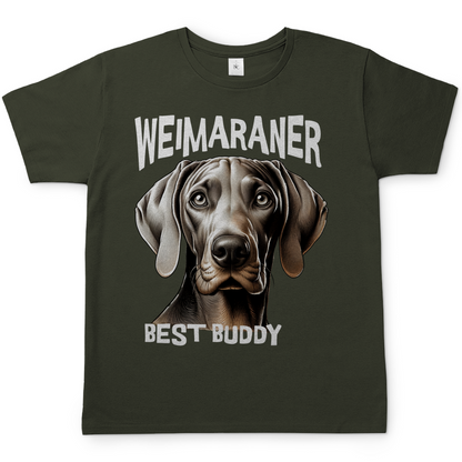 Weimaraner Kopf - Best Buddy, Herren T-Shirt