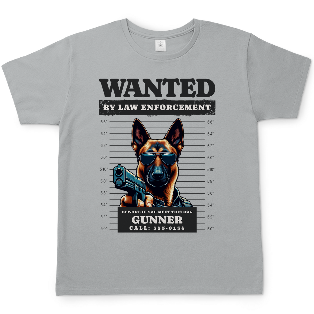 Unise T-Shirt Wanted Malinois