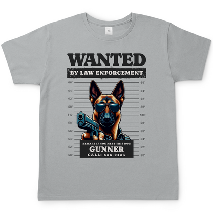 Unise T-Shirt Wanted Malinois