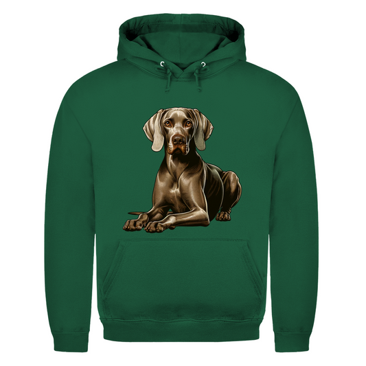 Liegender Weimaraner Herren Hoodie