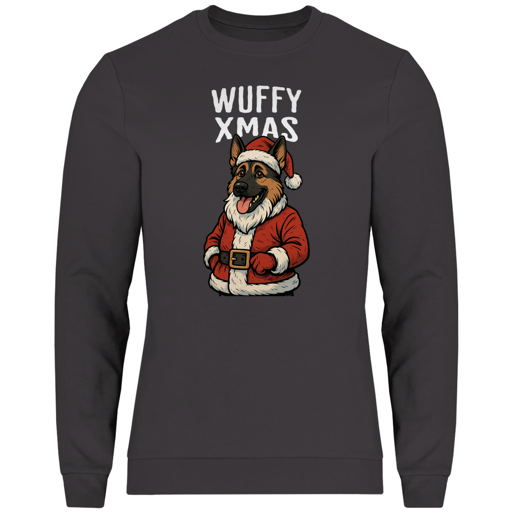 Deutscher Schäferhund Weihnachtsmotiv Sweatshirt, Herren/Unisex