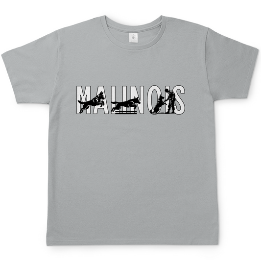 Herren T-Shirt Malinois Schriftzug mit aktiven Mali Motiven