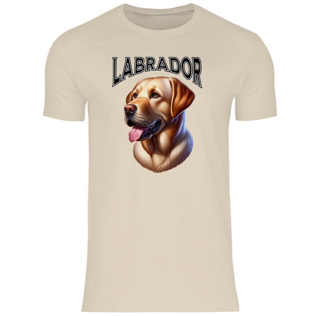 Herren T-Shirt Labrador - Gelb