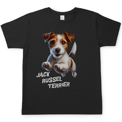 Herren T-Shirt Springender Jack Russel Terrier