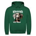 Herren Hoodie Weimaraner Kopf