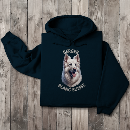 Herren Hoodie Weißer Schäferhund