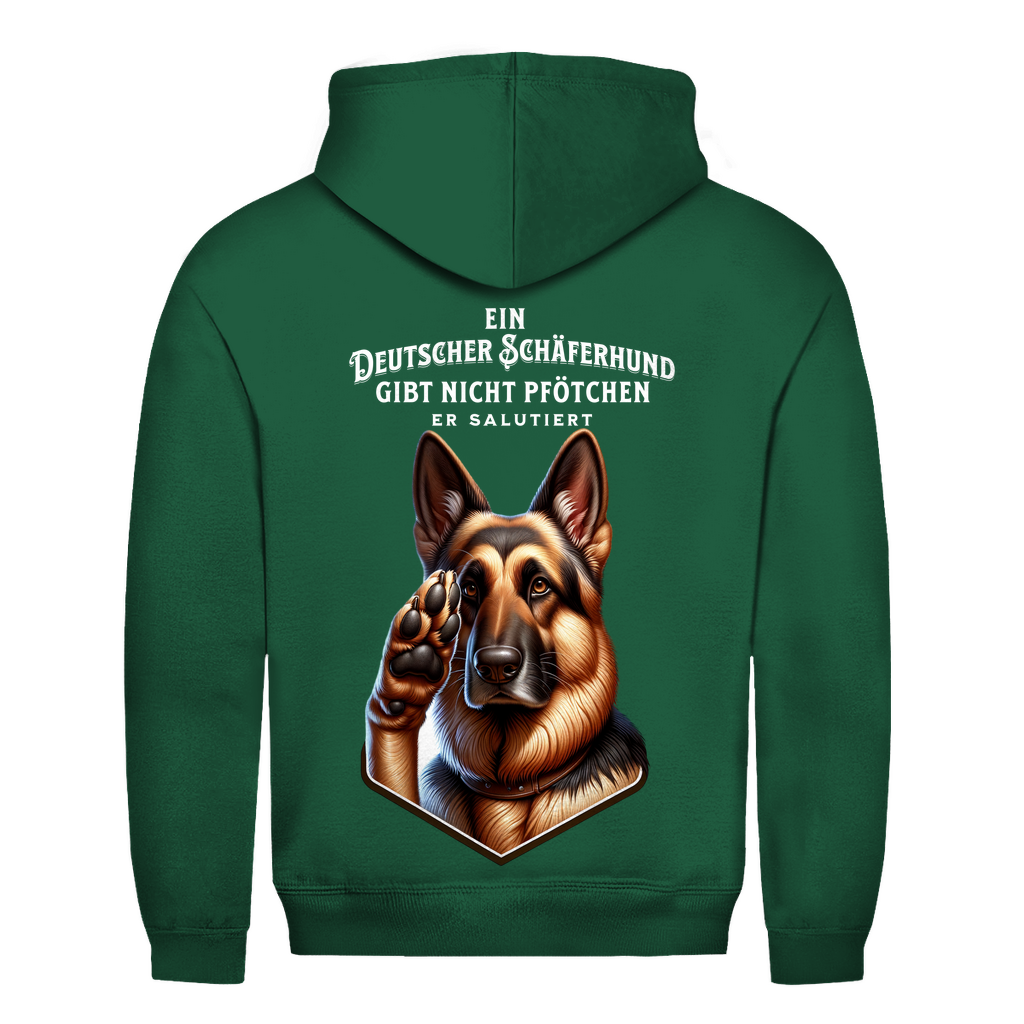 Herren Hoodie - Ein Deutscher Schäferhund gibt nicht Pfötchen