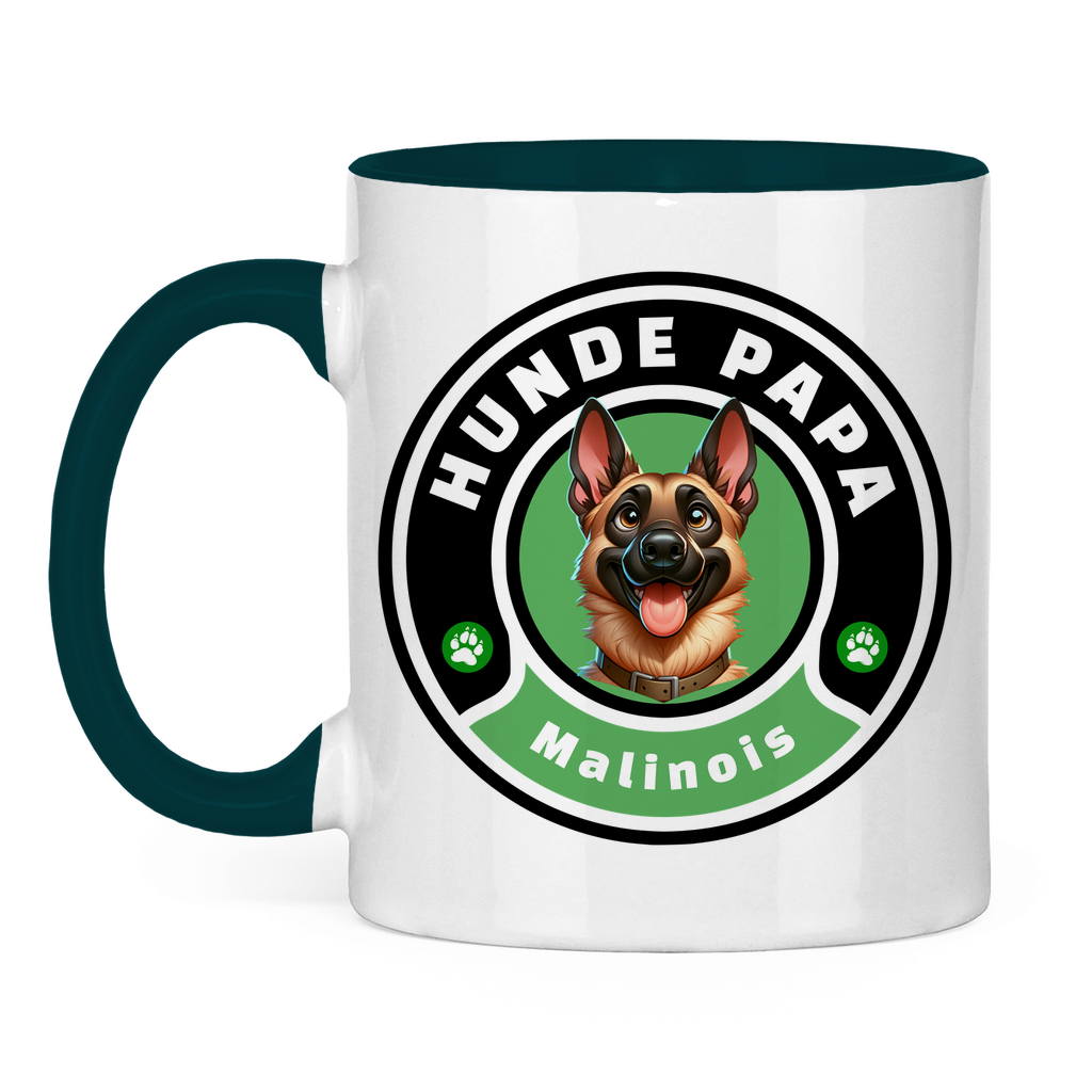Tasse zweifarbig Hunde Papa Malinois