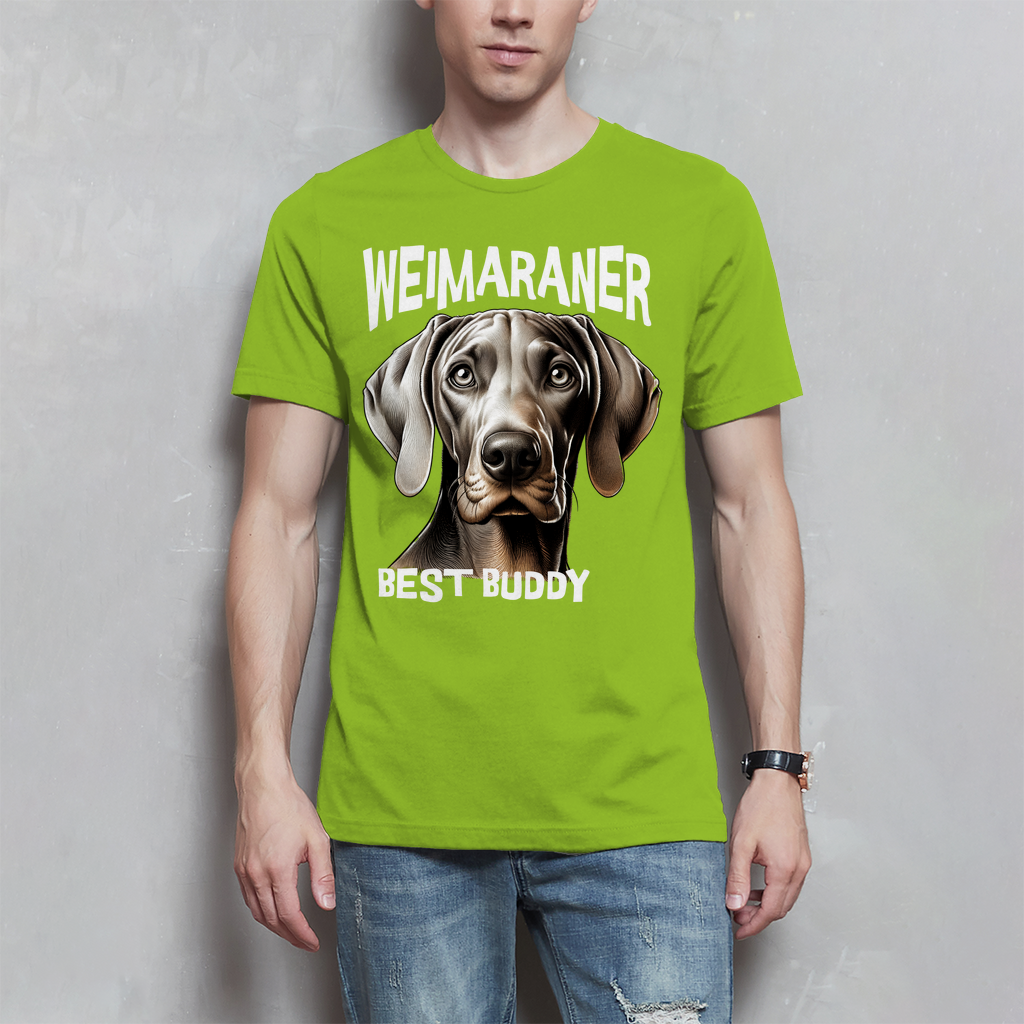 Weimaraner Kopf - Best Buddy, Herren T-Shirt