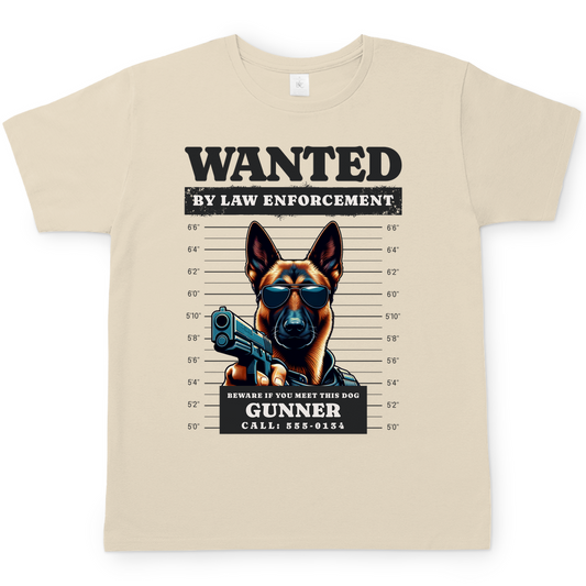 Unise T-Shirt Wanted Malinois