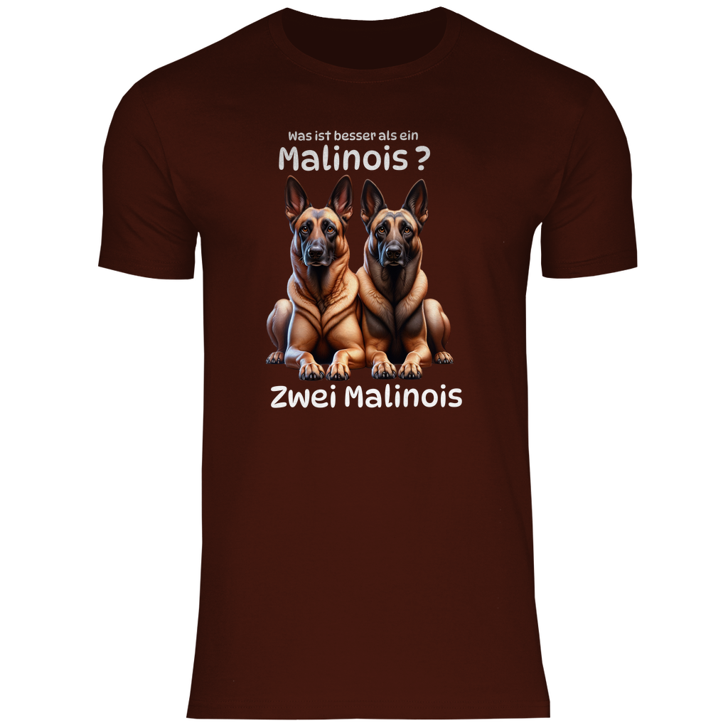 Zwei Malinois T-Shirt – doppelte Power für echte Hundefans