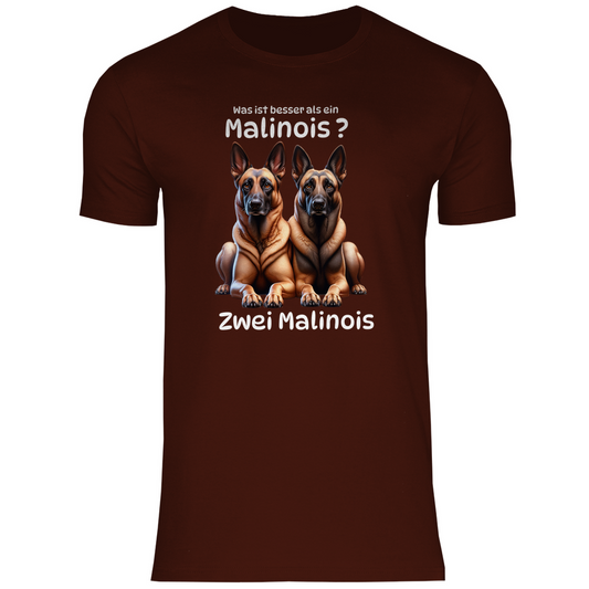 Herren T-Shirt Zwei Malinois