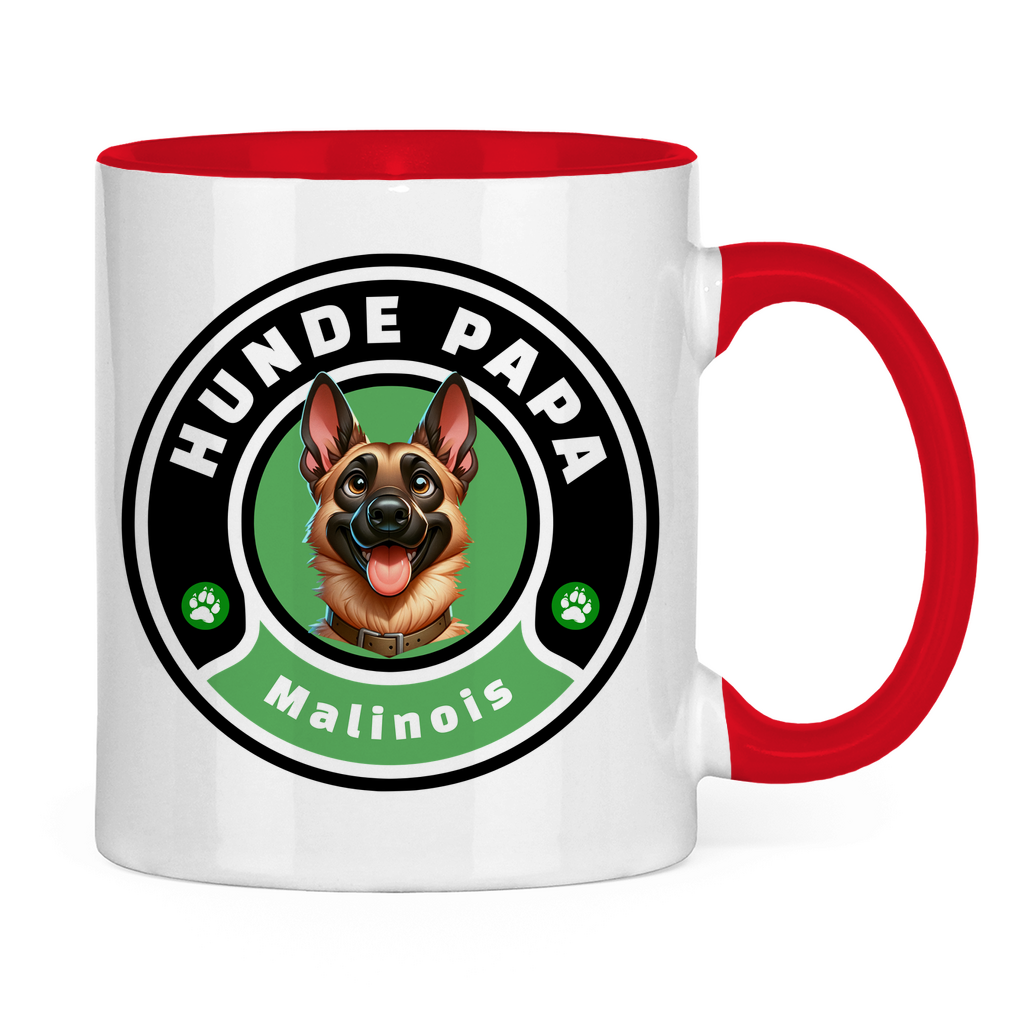 Tasse zweifarbig Hunde Papa Malinois