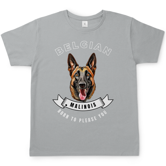 T-Shirt Malinois Born to please you für Herren