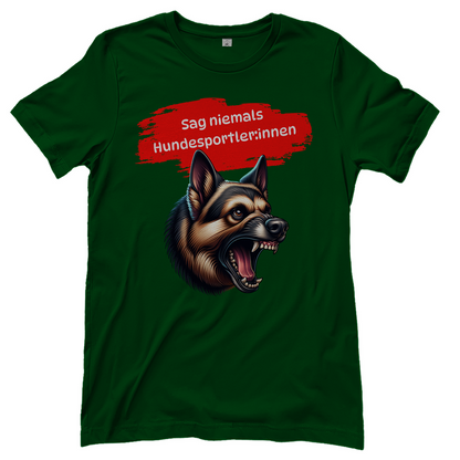 Deutscher Schäferhund Gendersprache Damen T-Shirt