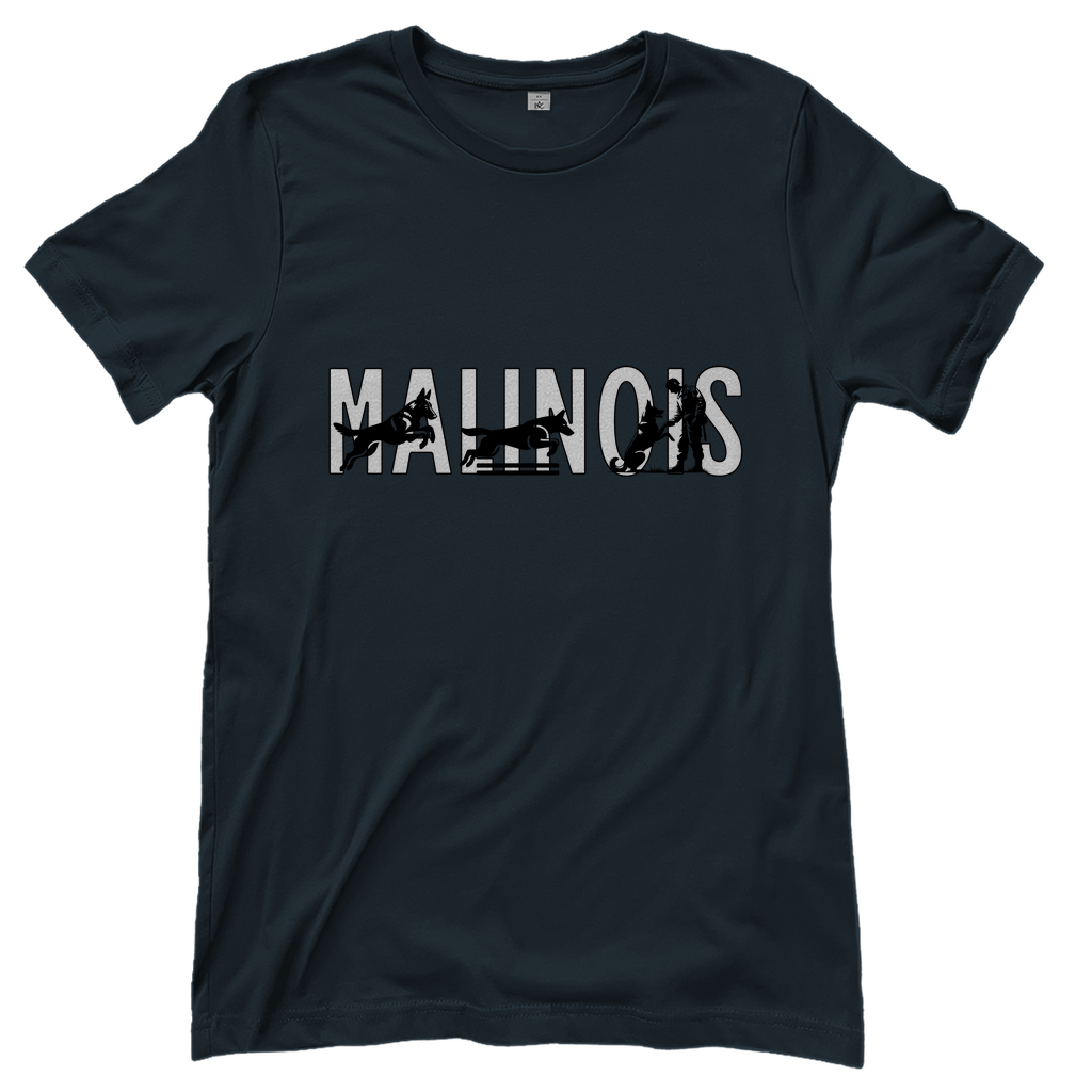Damen T-Shirt Malinois Schriftzug