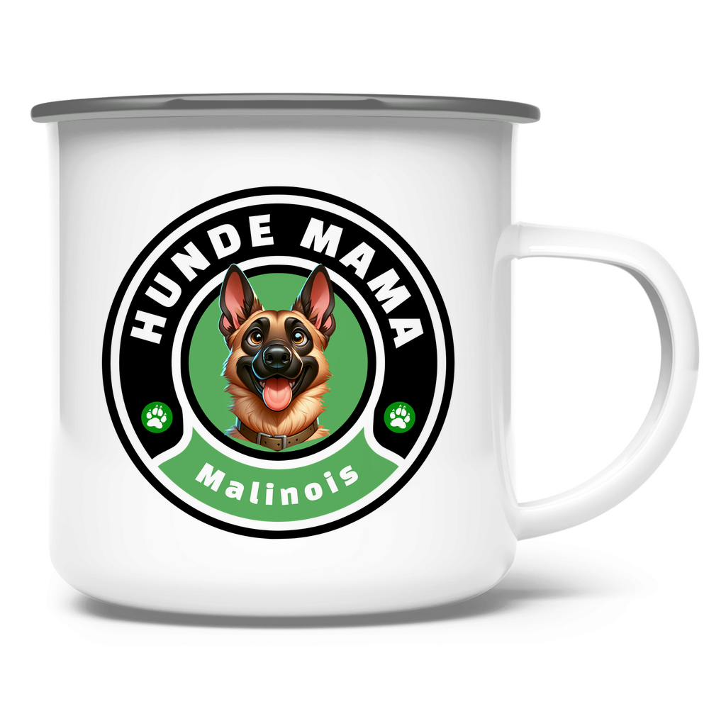 Emaille Tasse Hunde Mama Malinois