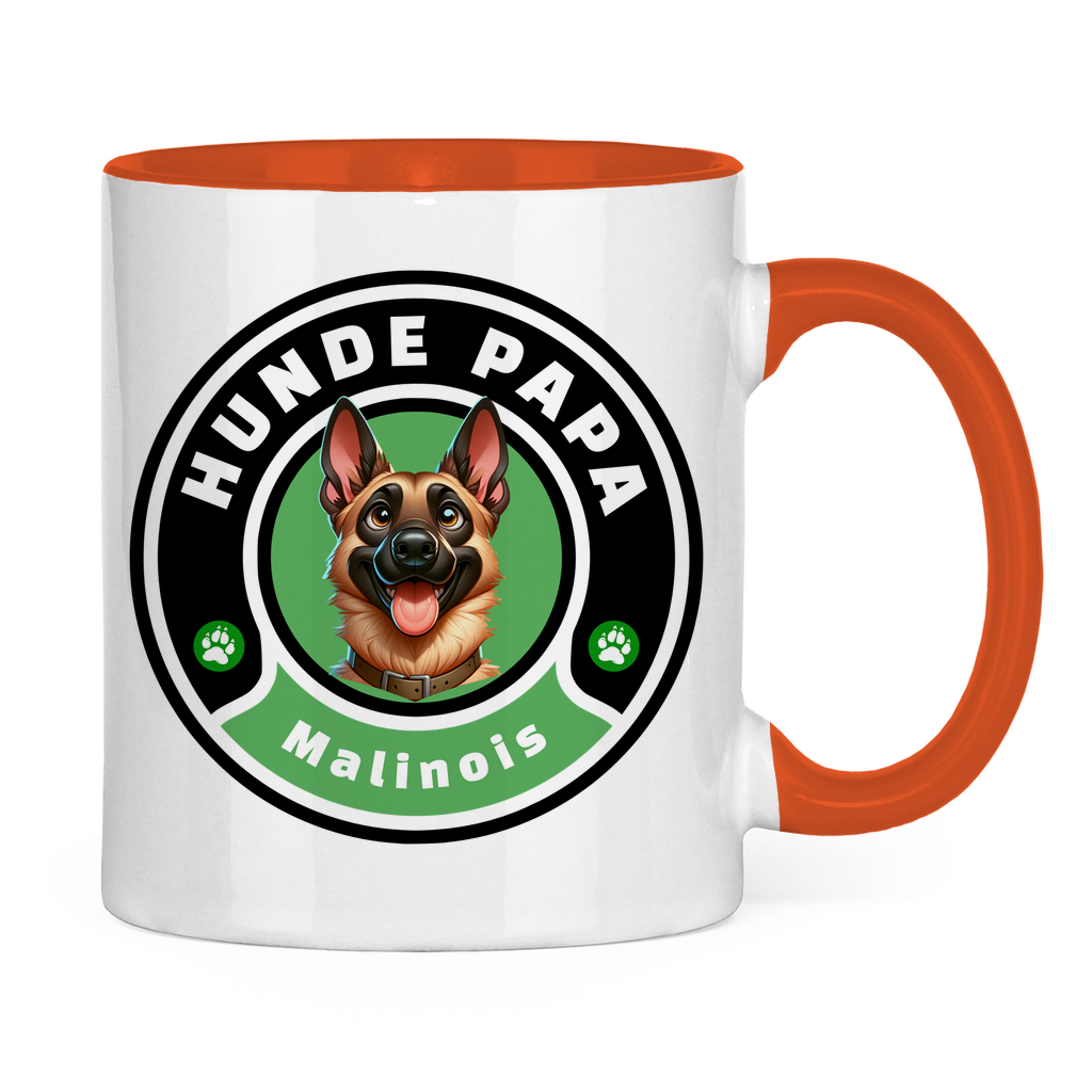 Tasse zweifarbig Hunde Papa Malinois