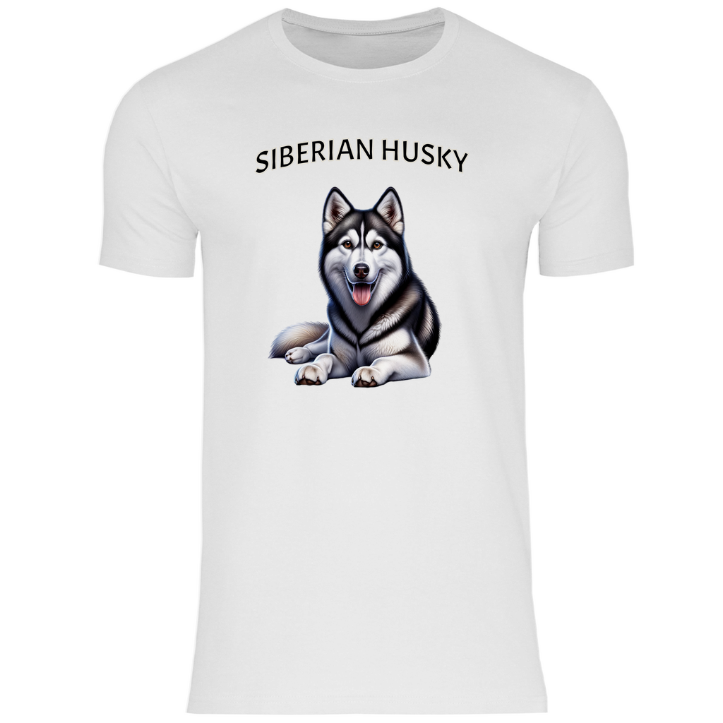 Herren T-Shirt Siberian Husky