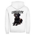 Kapuzenjacke mit liegendem Labrador