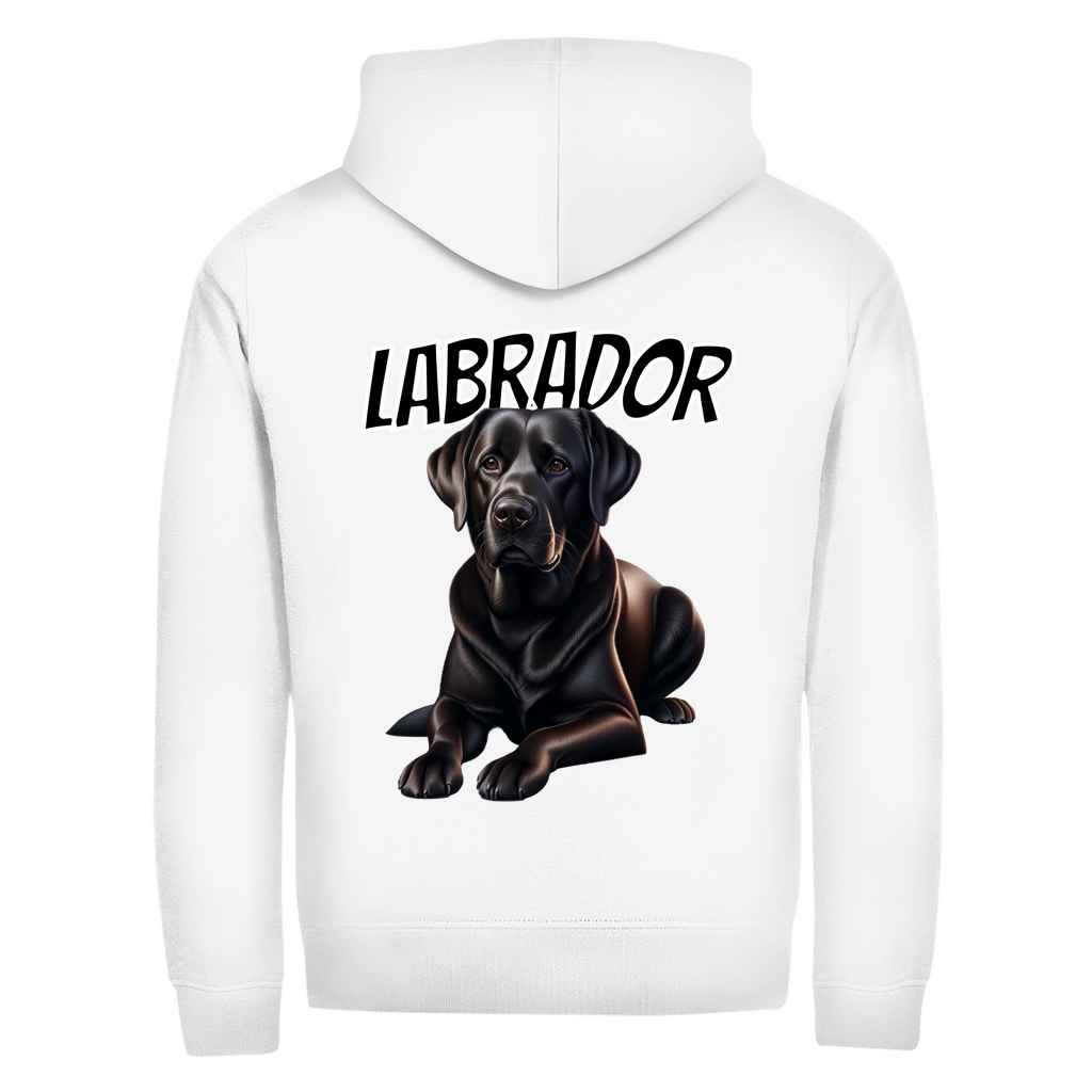 Kapuzenjacke mit liegendem Labrador