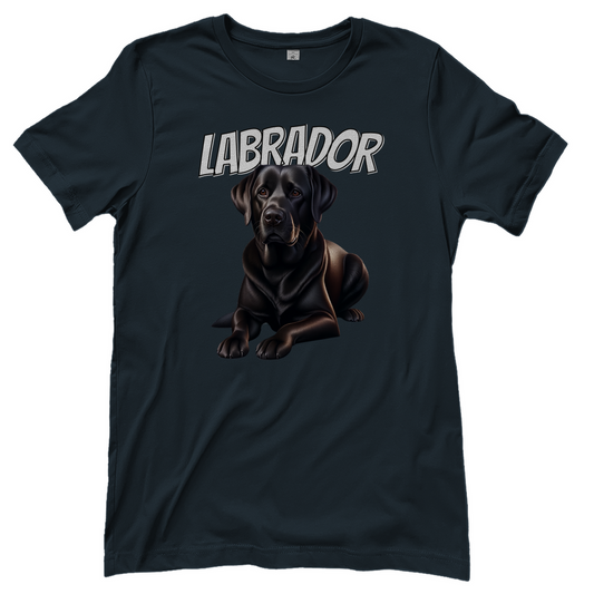 T-Shirt liegender Labrador für Hundeliebhaberinnen
