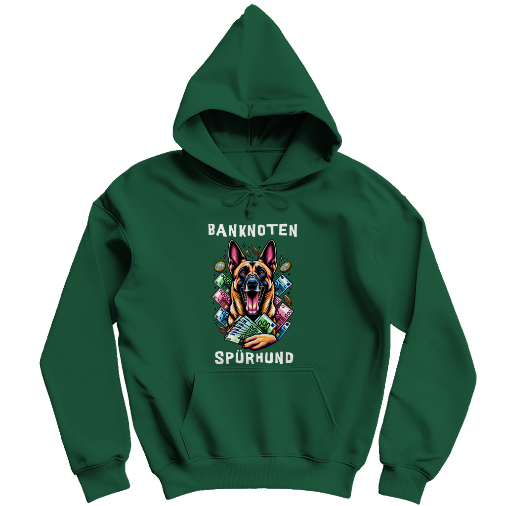 Herren Hoodie Malinois Banknotenspürhund